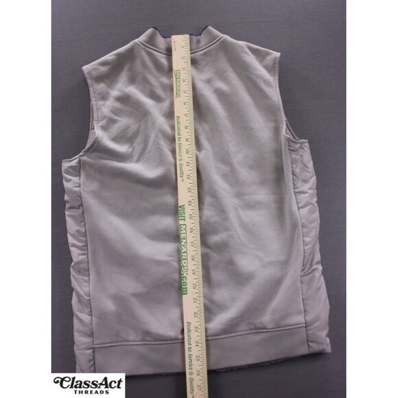 Zara Man Puffer Vest Gray Lightweight Sleeveless Polyester Sz L - Picture 5 of 10